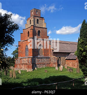 Kirche St. Maria, der Jungfrau, Burgh St Peter, Norfolk, England, 1995 Stockfoto