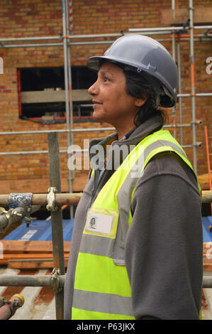 Neue Häuser in Angell Stadt Wohnsiedlung in Loughborough, London, England Stockfoto