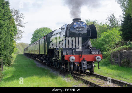 Flying Scotsman auf der East Lancashire Eisenbahn Stockfoto