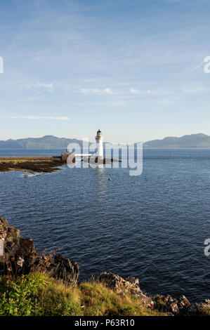 Schöne Rubha nan Gall Leuchtturm in der Nähe von Tobermory auf der Isle of Mull in Schottland Stockfoto