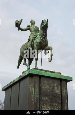 Reiterstandbild von König Wilhelm II. (Koning Willem II), Den Haag, Holland, Niederlande Stockfoto