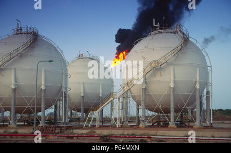 Öl und petrochemischen Raffinerie, Kaduna, Nigeria Stockfoto
