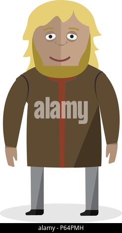 Mann in Tracht. Litauisch. Nationale Kleidung. Vector Illustration. Stock Vektor