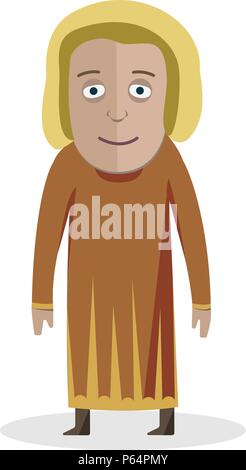 Frau in Tracht. Litauisch. Nationale Kleidung. Vector Illustration. Stock Vektor