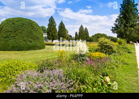 Francouzský Park, zámek Lednice (UNESCO), LVA Lednicko-valtický areál, kraj, Okres Břeclav, Ceska Republika/französischen Park, Lednice Schloss Lednice - Valt Stockfoto