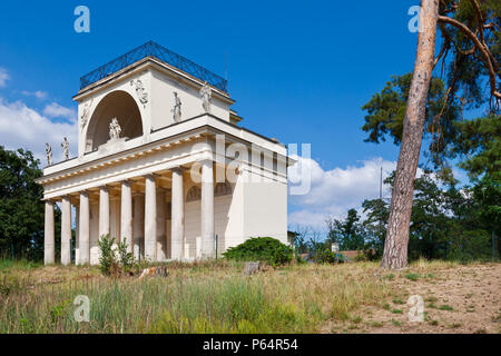 Letohrádek Apollonův chrám, zámek Lednice (UNESCO), LVA Lednicko-valtický areál, kraj, Okres Břeclav, Ceska Republika/Apollo Schlösser, Schloss Lednice, Stockfoto