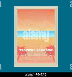 Sommer Strand holiday Banner Stock Vektor