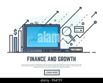 Online-Learning-Konzept Stock Vektor