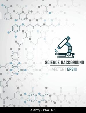 Wissenschaftliche chemischen Hintergrund Stock Vektor