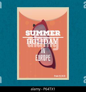 Sommerurlaub banner Stock Vektor