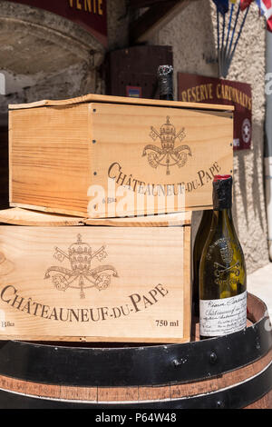 Chateauneuf-du-Pape Carpentras Vaucluse Provence-Alpes-Côte d'Azur Frankreich Stockfoto