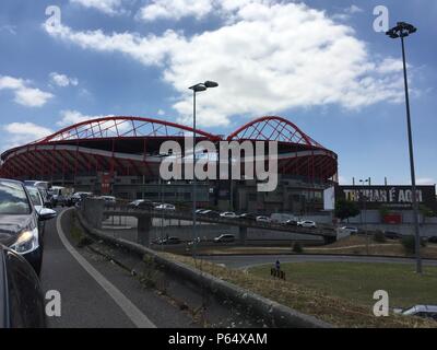 Juni 25th, 2018, Lissabon, Portugal - Estadio da Luz, das Stadion für Sport Lisboa e Benfica, die größte Kapazität Stadion in Portugal Stockfoto