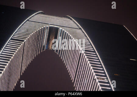 Nacht Szene am Tor des Orients in Suzhou, China Stockfoto
