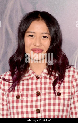 Weltpremiere von "Hilflos", gehalten im Regal LA Live in Los Angeles, Kalifornien. Mit: Haley Tju Wo: Los Angeles, Kalifornien, Vereinigte Staaten, wenn: 23. Mai 2018 Credit: Nicky Nelson/WENN.com Stockfoto