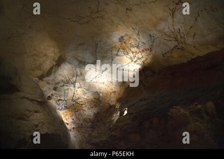 Montignac Lascaux IV - Internationales Zentrum für die Höhle Kunst Ende funktioniert. Eine fast vollständige Kopie der ursprünglichen Höhle (2016/10/24) Stockfoto