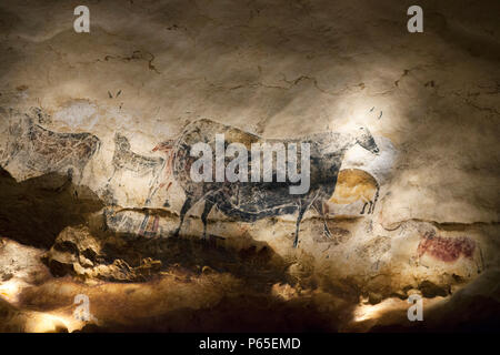 Montignac Lascaux IV - Internationales Zentrum für die Höhle Kunst Ende funktioniert. Eine fast vollständige Kopie der ursprünglichen Höhle (2016/10/24) Stockfoto