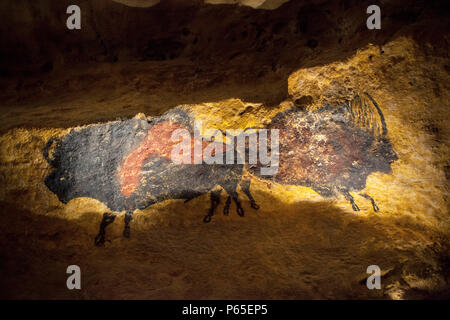 Montignac Lascaux IV - Internationales Zentrum für die Höhle Kunst Ende funktioniert. Eine fast vollständige Kopie der ursprünglichen Höhle (2016/10/24) Stockfoto