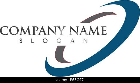 Kreis vector illustration symbol Logo Template Design Stock Vektor