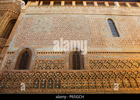 Arabisch an der Wand der Kathedrale, Zaragoza, Spanien Stockfoto