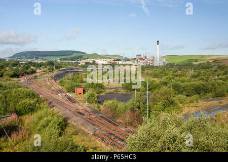 Fife power station ein Gasturbinenkraftwerk auf dem Gelände der ehemaligen Westfield Tagebau Coal Mine, in der Nähe von Ballingry, Perth und Kinross, Schottland, Großbritannien Stockfoto