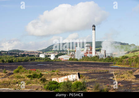 Fife power station ein Gasturbinenkraftwerk auf dem Gelände der ehemaligen Westfield Tagebau Coal Mine, in der Nähe von Ballingry, Perth und Kinross, Schottland, Großbritannien Stockfoto