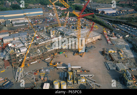 Amec Werft, Wallsend, Newcastle Upon Tyne Stockfoto