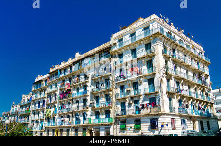 Maurische Revival Wohnarchitektur in Algier, Algerien Stockfoto