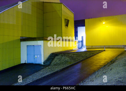 Zuckerfabrik, Picardie, Frankreich (cross verarbeitet) Stockfoto