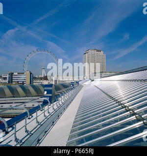 Neues Dach, Waterloo Station in London. Stockfoto