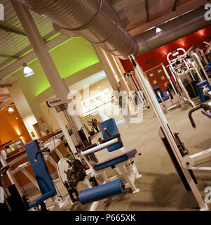 Abgeschlossenen Renovierung, Kanonen Health Club, London Stockfoto