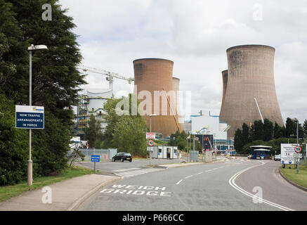 Rugeley power station Kühltürme, Staffordshire, Großbritannien Stockfoto