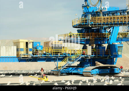 Antrieb des Transportbandes in der Escondida ein Kupfer Tagebau in Chile Stockfoto