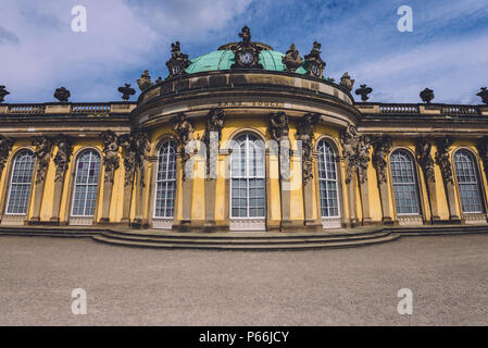 Schloss Sanssouci in Potsdam. Stockfoto