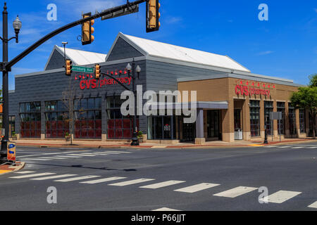 Lancaster, PA, USA - 25. Juni 2018: ein CVS-Store, in dem die grösste Apothekenkette von fast 10.000 Standorten in Nordamerika. Stockfoto