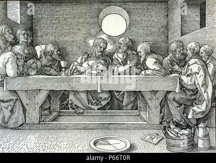 Letzte Abendmahl. Albrecht Dürer, 1471-1528, Künstler 1523 Stockfoto