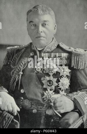 Admiral der Flotte John arbuthnot 'Jacky' Fisher, 1. Baron Fisher, 1841 - 1920. Britischer Admiral für seine Bemühungen in der Reform bekannt. Er hatte einen großen Einfluss auf die Royal Navy in einer Karriere, die mehr als 60 Jahre, beginnend in einem Marine der hölzernen Segelschiffe bewaffnet mit Schnauze - Laden von Cannon und endet in einem von Stahl - geschält Schlacht Kreuzer, u-Boote und der erste Flugzeugträger. Die argumentative, energisch, reform-orientierte Fisher wird oft als die zweitwichtigste Figur in British Naval Geschichte, nachdem Lord Nelson. 1914 Stockfoto