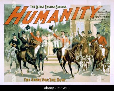 Menschheit den neuesten englischen Erfolg: von Sutton Vane, Autor von der Baumwolle König, c1894. Stockfoto