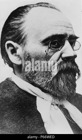 Émile Zola 1840 - 1902, französischer Schriftsteller, der wichtigsten Exemplar der literarischen Schule des Naturalismus und einen wichtigen Beitrag zur Entwicklung der theatralischen Naturalismus. Er war eine wichtige Figur in der politischen Liberalisierung in Frankreich und in der Entlastung der fälschlich beschuldigt und verurteilt Offizier Alfred Dreyfus, der in der renommierten Zeitung Schlagzeile J'gekapselt ist Anzuklagen. Stockfoto