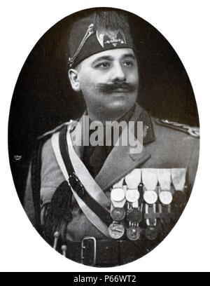 , Cesare Maria De Vecchi, 1 Conte di Val Cismon (14. November 1884. - 23. Juni 1959) war ein italienischer Soldat, Kolonialverwaltung und faschistischen Politiker. Stockfoto