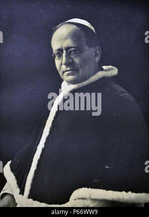 Papst Pius XII., Eugenio Maria Giuseppe Giovanni Pacelli zum Papst vom 2. März 1939 bis zu seinem Tod im Jahr 1958. Stockfoto