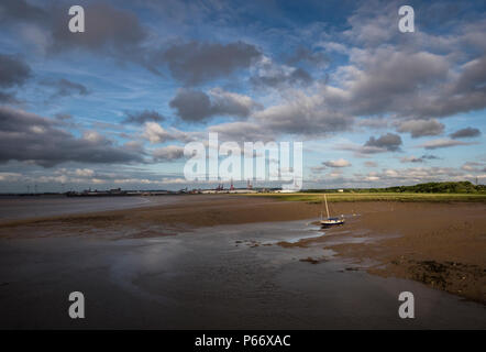 Bristol Docks von Portishead Stockfoto