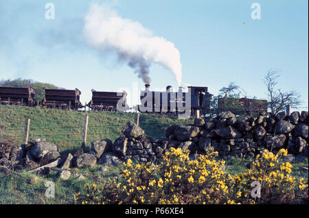 Andrew Barclay Standard 18 0-6-0 T von 1913 bei der Arbeit auf der Wasserseite colliery System in Ayrshire. Sie war die größte Lokomotive das System war und Stockfoto