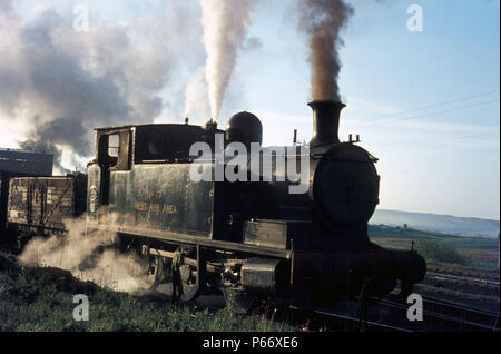 Andrew Barclay Standard 18 0-6-0 T von 1913 bei der Arbeit auf der Wasserseite colliery System in Ayrshire. Sie war die größte Lokomotive das System war und Stockfoto