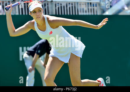 Danielle Collins (USA) spielen an der Natur Tal International, Eastbourne 27. Juni 2018 Stockfoto