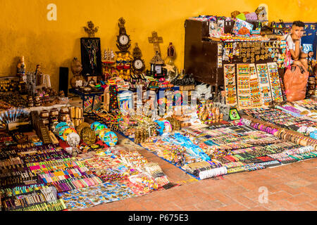 Eine typische Ansicht in Cartagena Kolumbien Stockfoto