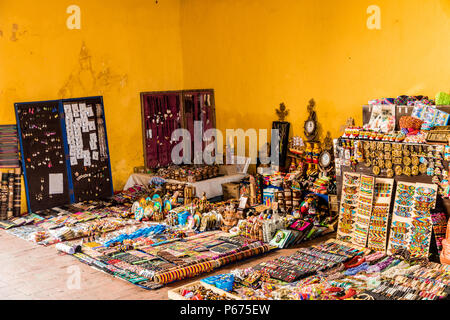 Eine typische Ansicht in Cartagena Kolumbien Stockfoto