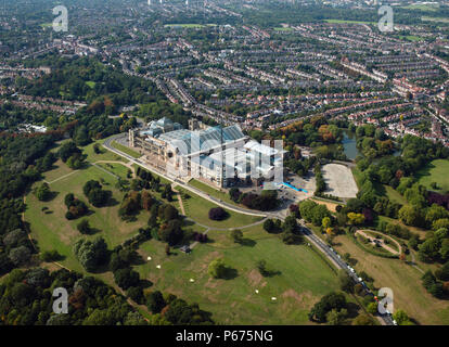 Luftaufnahme von Alexandra Palace, London, Großbritannien. Stockfoto