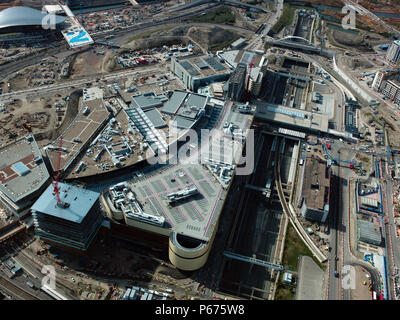 Luftaufnahme der Olympiagelände, London, UK Stockfoto