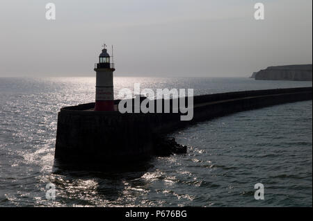 Leuchtturm, Newhaven, Sussex, UK Stockfoto