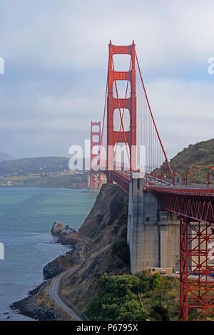 Golden Gate Bridge bei einem Sommernachmittag Stockfoto